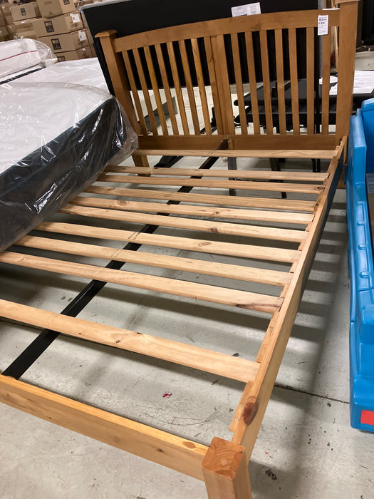 Wood Queen bed frame (used)