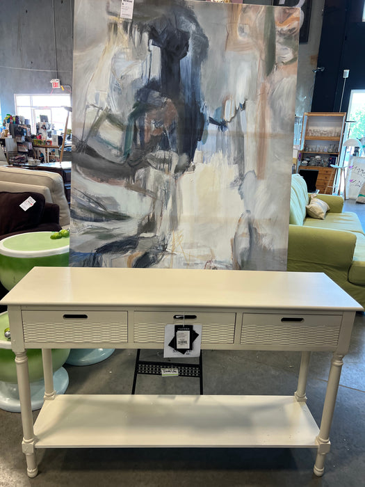 Distresed White Console Table (new)