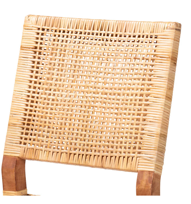 Bali & Pari Lesia Counter Stool in Natural Brown and Walnut Brown (New)