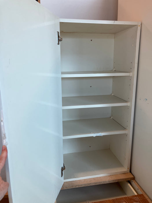 White Kitchen Beveled Cabinets