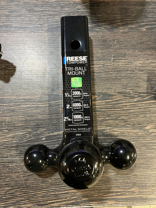 Reese Towpower Tri Ball Mount All Black (New)