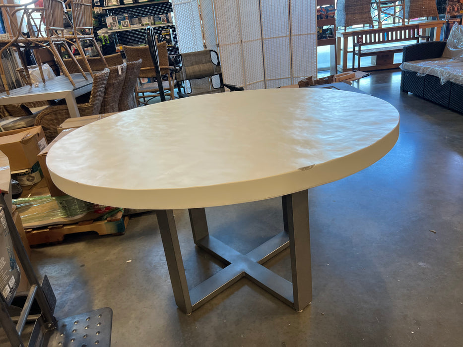 Bernhardt Exteriors  Del Mar Outdoor Dining Table (used, chipped)