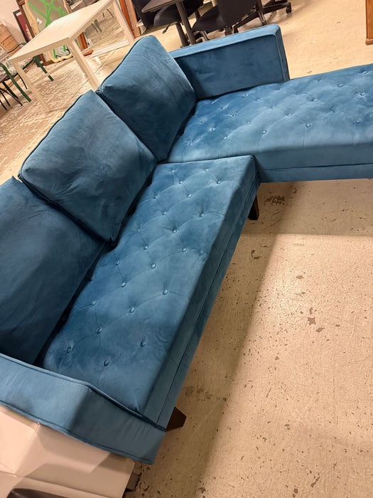 Blue Sectional (Slightly Used)
