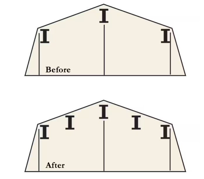 Arrow Roof Strengthening Kit for 6 ft. x 5 ft. & 8 ft. x 6 ft. Sheds (New)