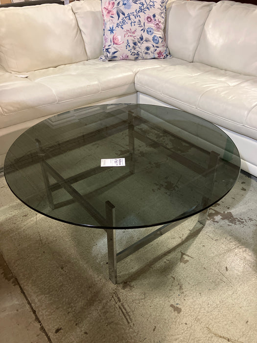 Glass round coffee Table (used)