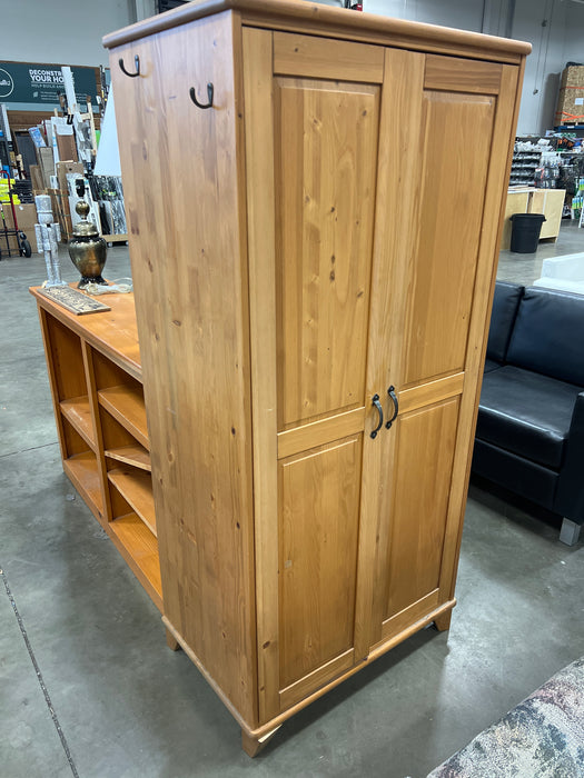 Natural Wood Armoire