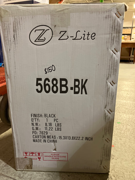 Z-Lite Talbot 3 Light Outdoor Wall Sconce in Black (New)