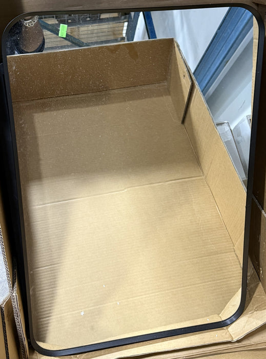 WELLFOR LEA 20 in W x 30 in H Surface or Recessed Mount Medicine Cabinet with Mirror Single Door in Black