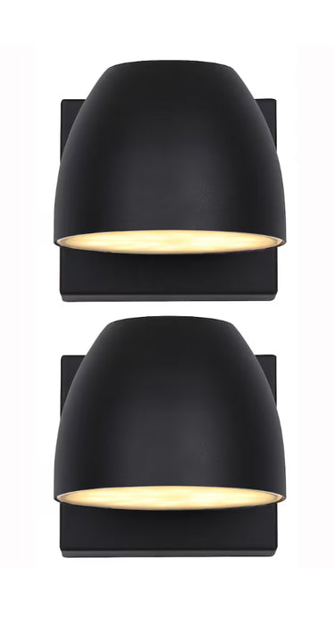 Canarm JETT LED Black Outdoor Wall Sconce Twin Pack (New)