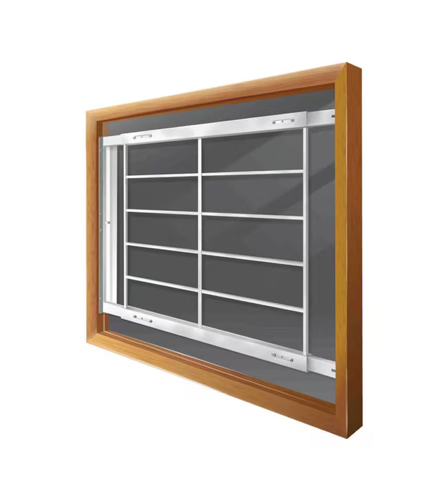 Mr. Goodbar 202 E 52-inch to 64-inch W Hinged Window Bar (new)