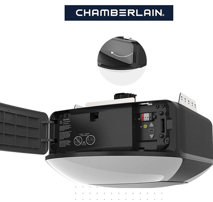 Chamberlain MYQ Smart Garage Door Opener, Ultra Quiet Belt Drive, 3/4-HP Motor (New)