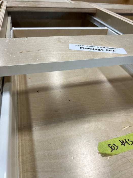 White Shaker Vanity Lower Cabinet