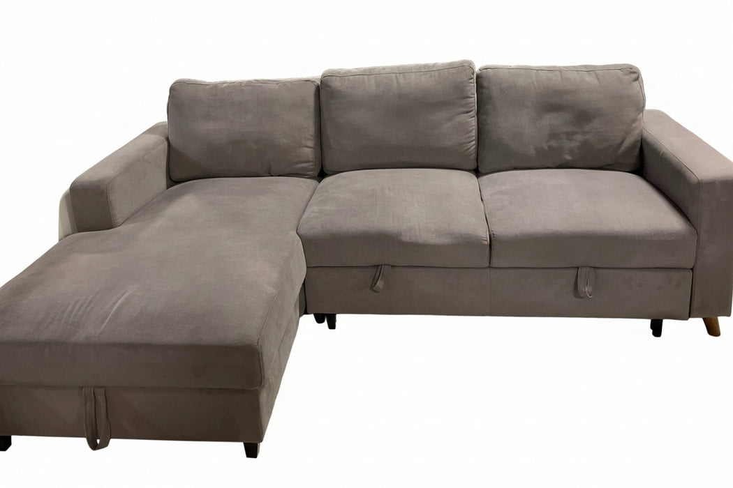 Modern Grey Sectional Sofa Bed