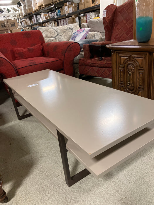 Beige rectangular coffee table (used)