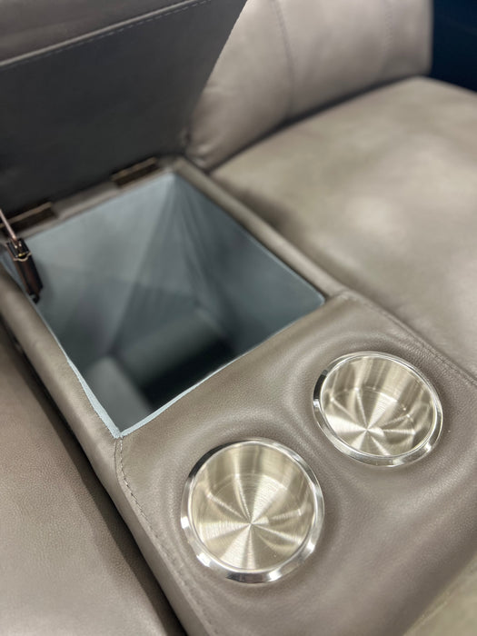 Grey Leather 2-Seater (new)