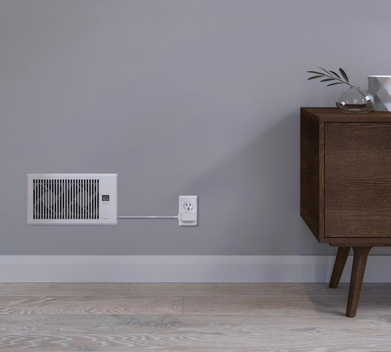 AC INFINITY AIRTAP AC-RBF62-W 160 CFM 6" x 12" Quiet Register Booster Fan w/ Thermostat, Heating Cooling AC Vent (New)