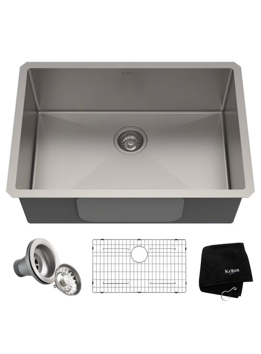Kraus Standart PRO Undermount Stainless Steel 28 inch Single Bowl Kitchen Sink (new)