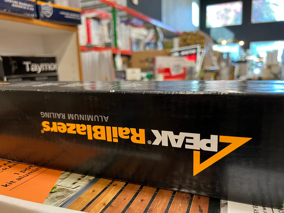 Peak RailBlazers Aluminum Deck Railing - Pickets and Spacers - 4 ft. Matte Black (new)