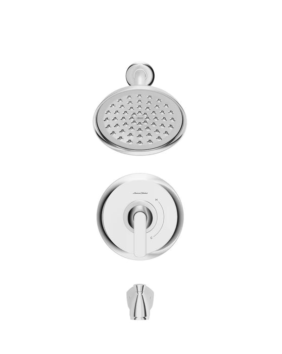 American Standard Corsham Single Handle Tub and Shower Faucet in Chrome with 1-Spray Shower Head (Valve Included) (new)
