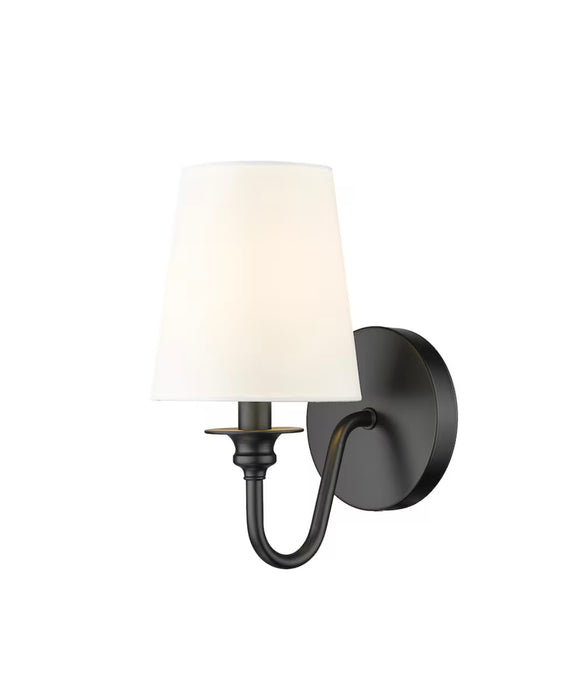Z-Lite Gianna Matte Black 7.75 inch 1 Light Wall Sconce  (new)
