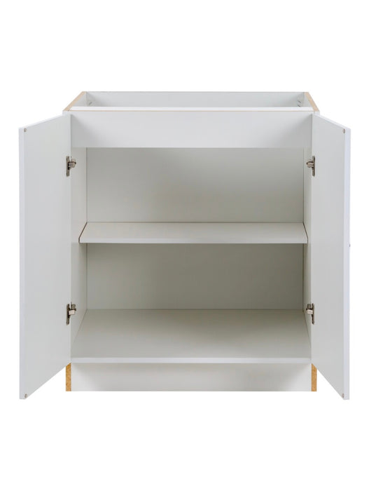 Edson 30-inch W x 34.5-inch H x 24.4-inch D Shaker-Style Assembled Kitchen Base Cabinet in White (new)