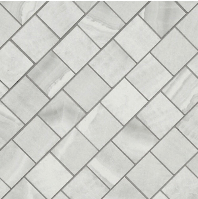 MSI Stone ULC Matrix Grey 12 in. x 12 in. x 10 mm Polished Porcelain Mesh-Mounted Mosaic Tile (new)