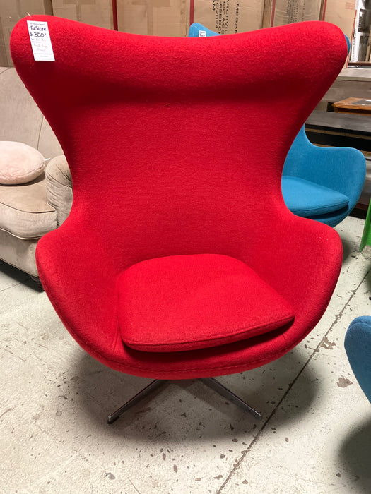 Red egg Chair