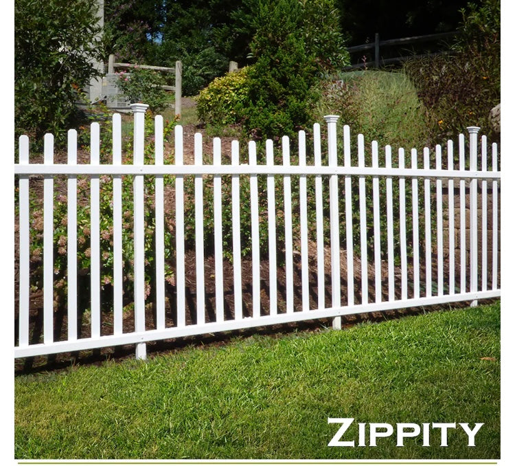 Zippity Outdoor Products Manchester Semi-Permanent Vinyl Fence Kit (42 inch H x 92 inch W)- 2 pack (New)