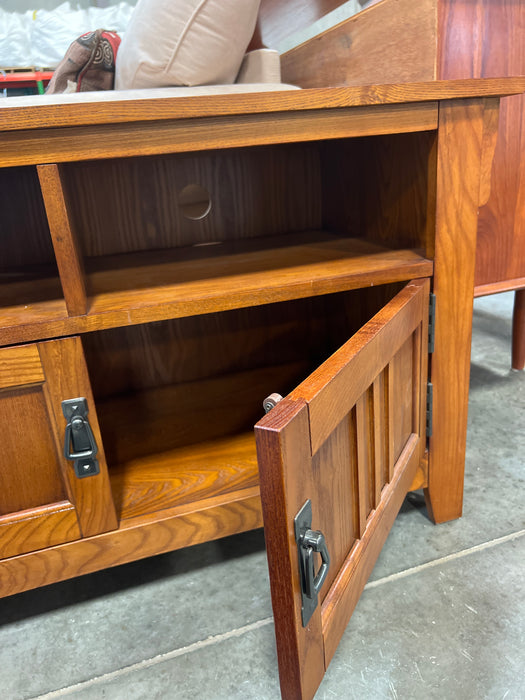 Wooden TV Stand with Cupboard (used)