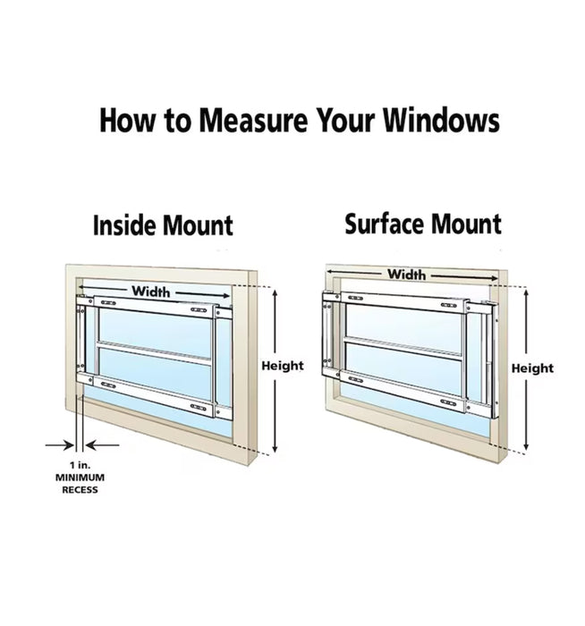 Mr. Goodbar 202 E 52-inch to 64-inch W Hinged Window Bar (new)
