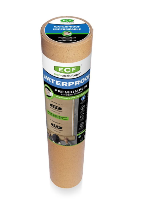 Eco Cork Foam 100 sq. ft. 40 in. x 30 ft. x 3.2 mm Waterproof Premium Plus 10-in-1 Underlayment-Vinyl Plank, Laminate, Engineered Wood