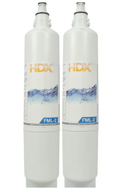 HDX FML-2 Refrigerator Replacement Filter Fits LG LT600P (2-Pack)