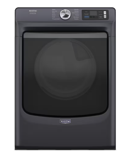 Maytag 7.4 cu.ft. Smart Front Load Stackable Electric Dryer with Pet Pro Option in Midnight Steel - ENERGY STAR® (used)