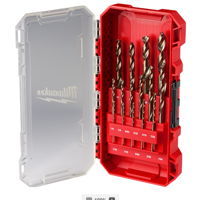 Cobalt Red Helix Drill Bit Set for Drill Drivers (14-Piece)