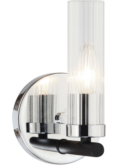 Matteo Luminoso 1-Light Wall Sconce in Chrome