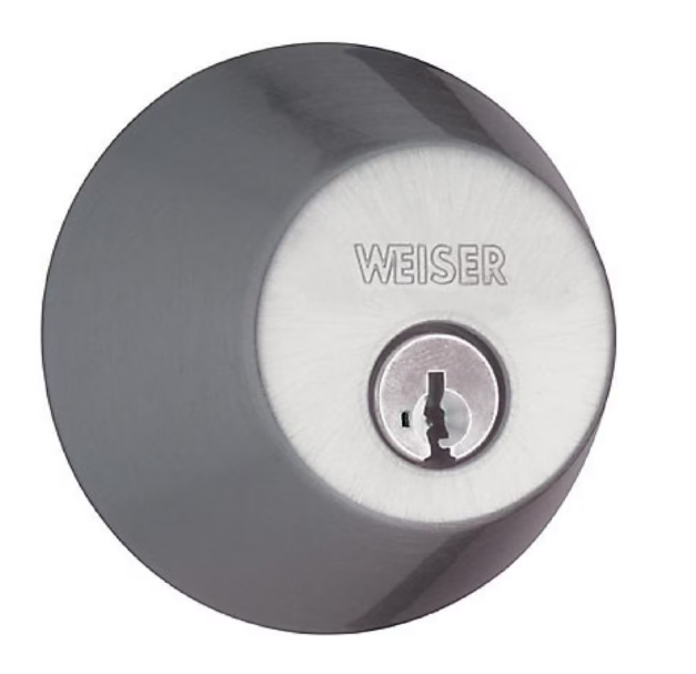 Weiser Welcome Home Satin Chrome Deadbolt/Entry Door Lock with Key