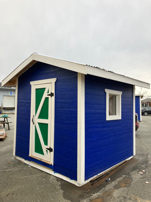 8x8 Autographed Canucks Shed - Blue