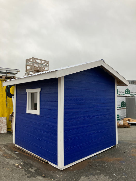 8x8 Autographed Canucks Shed - Blue