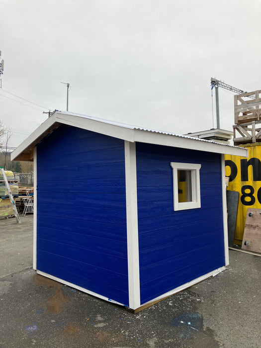 8x8 Autographed Canucks Shed - Blue