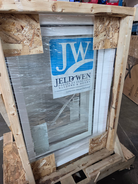 "24-inch x 36-inch Fixed Vinyl JWC8500, White Vinyl Window