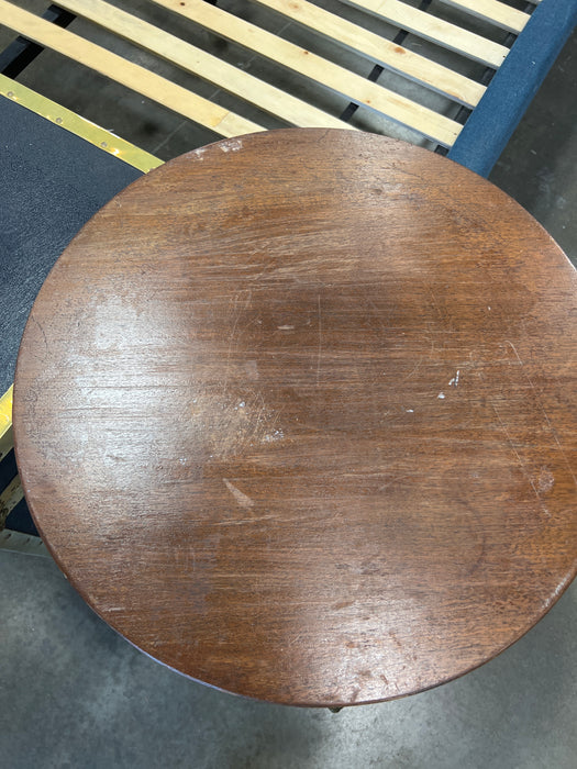 Vintage Duncan Phyfe Style Mahogany Drum Side Table (used)