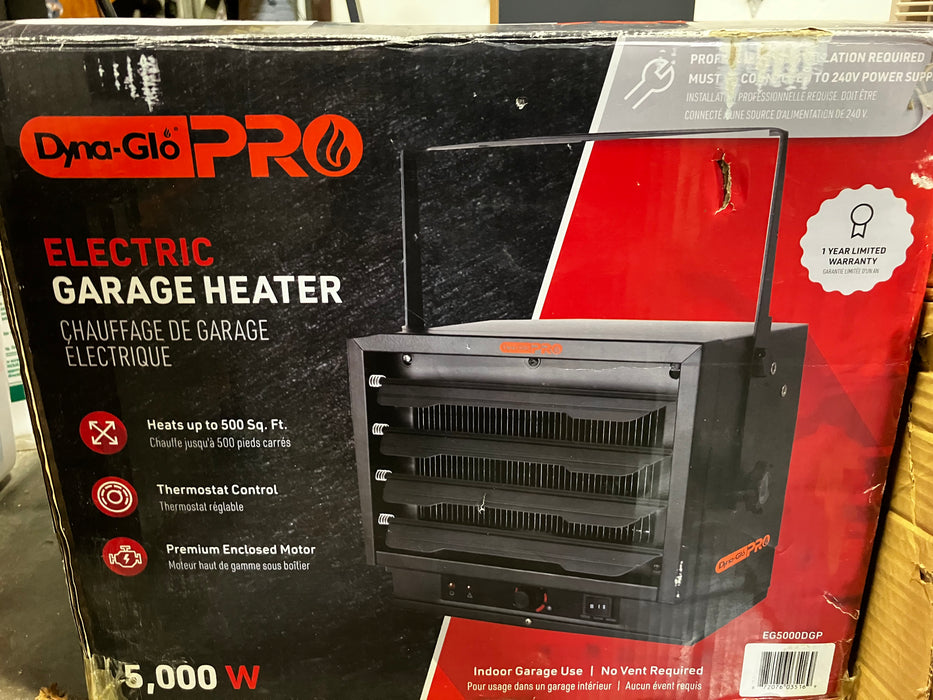 Dyna-Glo Pro Professional 240V 5000W Garage Heater for Up To 500 sq. ft. (New)