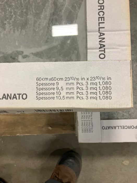 Ragno Bistrot Crux Grey Glossy Tile 60cm x 60cm (70sqft/box)