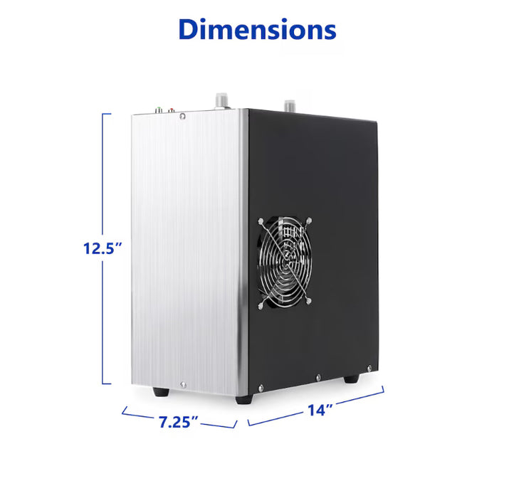 Express Water Adjustable Power Water Chiller Stainless Steel with Cooling Fan, Tubing, Fittings (New)