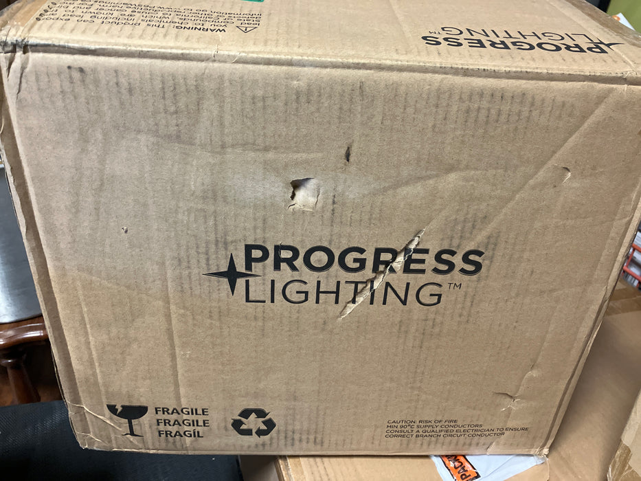Progress Lighting Hansford Collection Three-Light Chandelier, Polished Nickel Finish (New)