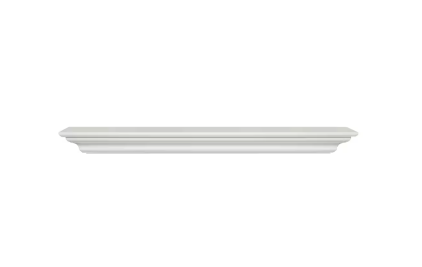 Pearl Mantels The Crestwood Mantel Shelf MDF White Paint