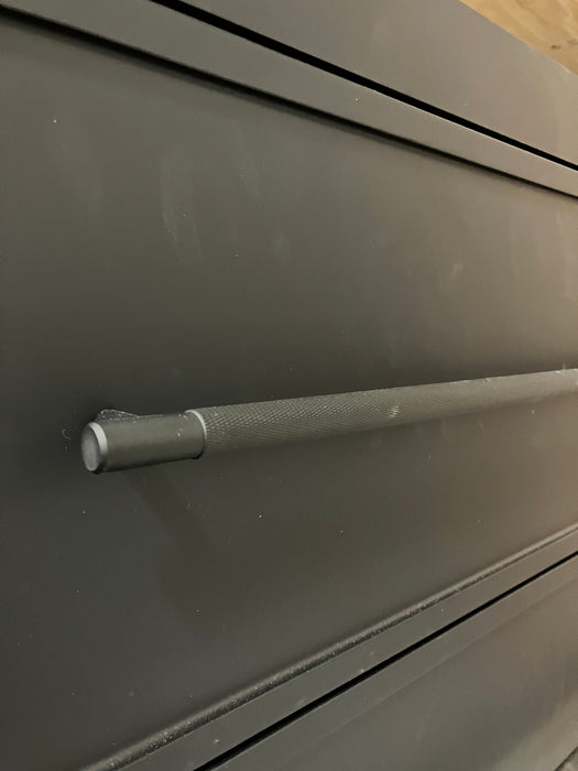 Matte Black 2-Drawer Wide Vanity (Base Only - No Top)