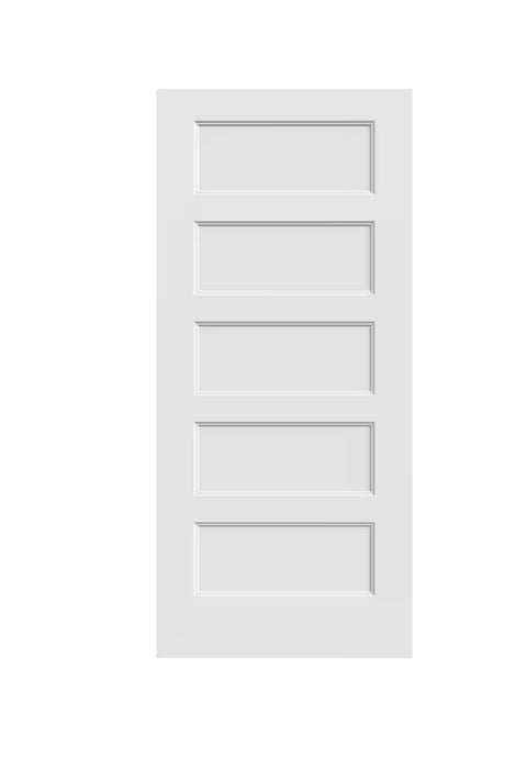 JELD-WEN Conmore 30-inch x 80-inch x 4 9/16-inch (5-Panel) Primed Hollow Core (new)