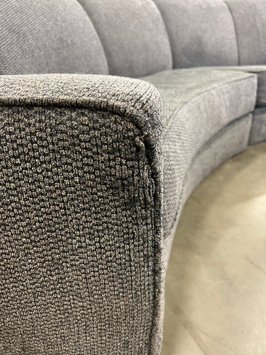 Large Grey Round Sofa