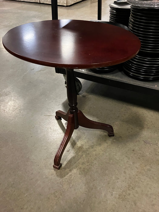 Bombay Oval Tilt-Top Wood Side Table (Used)